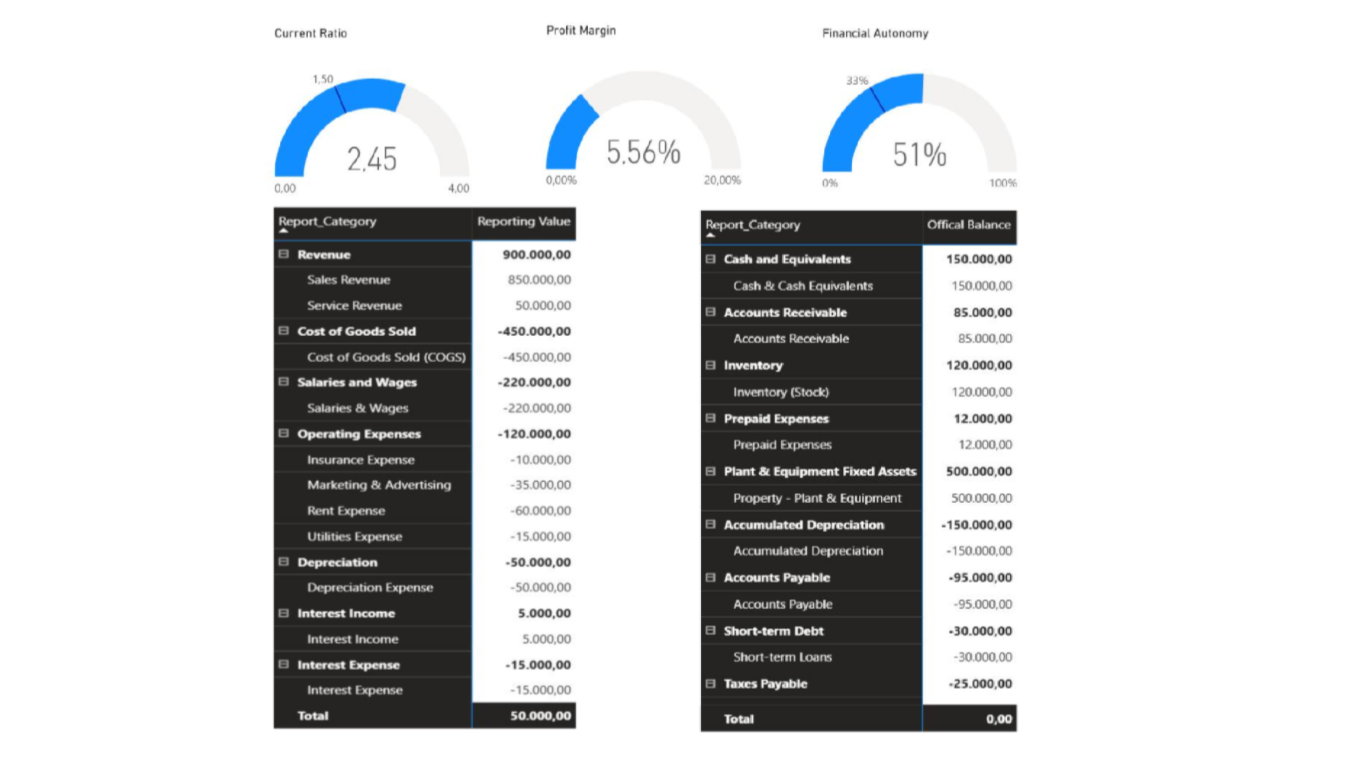 Python automation output: Trial Balance validation report against SNC accounting rules